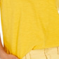 Style & Co Women's Cotton V Neck Tank Top Yellow Size XXL