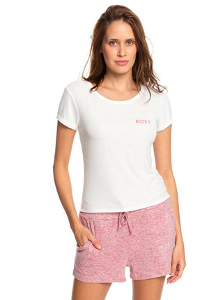 Roxy Women's Frozen Day Casual T-Shirt White Size -Small