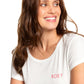 Roxy Women's Frozen Day Casual T-Shirt White Size -Small