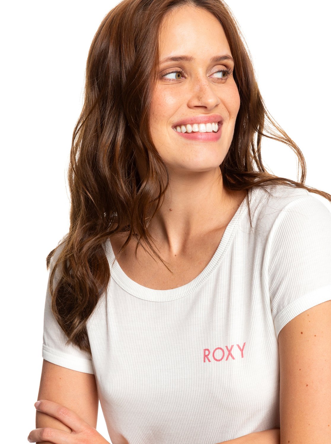 Roxy Women's Frozen Day Casual T-Shirt White Size -Small