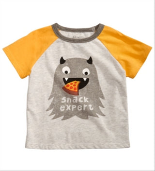 First Impressions Baby Boy's Graphic Print Colorblocked Raglan T-Shirt Gray Size 12M
