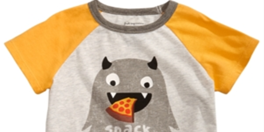 First Impressions Baby Boy's Graphic Print Colorblocked Raglan T-Shirt Gray Size 12M