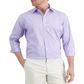 Club Room Men's Regular Fit Cotton Spread Collar Pinpoint Dress Shirt Purple Size M
