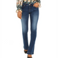 INC International Concepts Women's Bootcut Tummy Control Jeans  Blue Size 0P