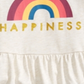 First Impressions Baby Girl's Happiness Print Peplum T-Shirt Gray Size 6-9 M