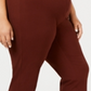 Alfani Women's Solid Skinny Pants Brown Size 18W