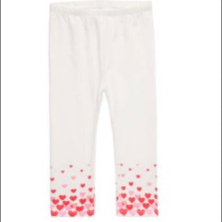 First Impressions Infant Girl's Heart Print Leggings White Size 6-9 M