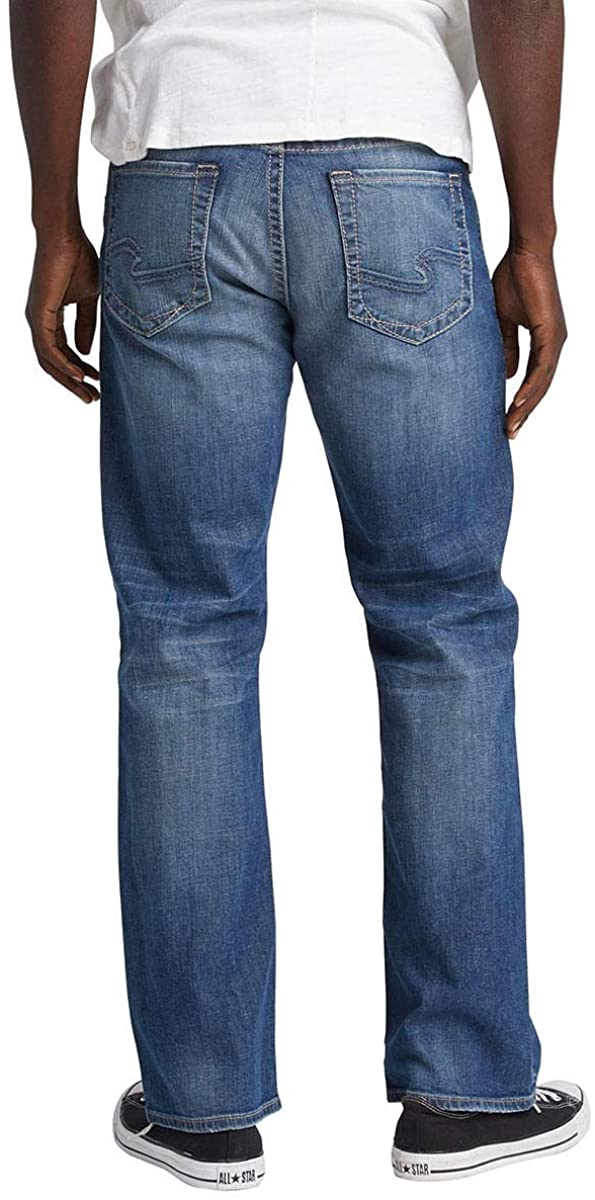 Silver Jeans Co. Men's Craig Easy Bootcut Fit Stretch Jeans Blue Size 40X30