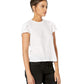 Free People Women's Short Sleeve Jewel Neck T-Shirt White Size Small