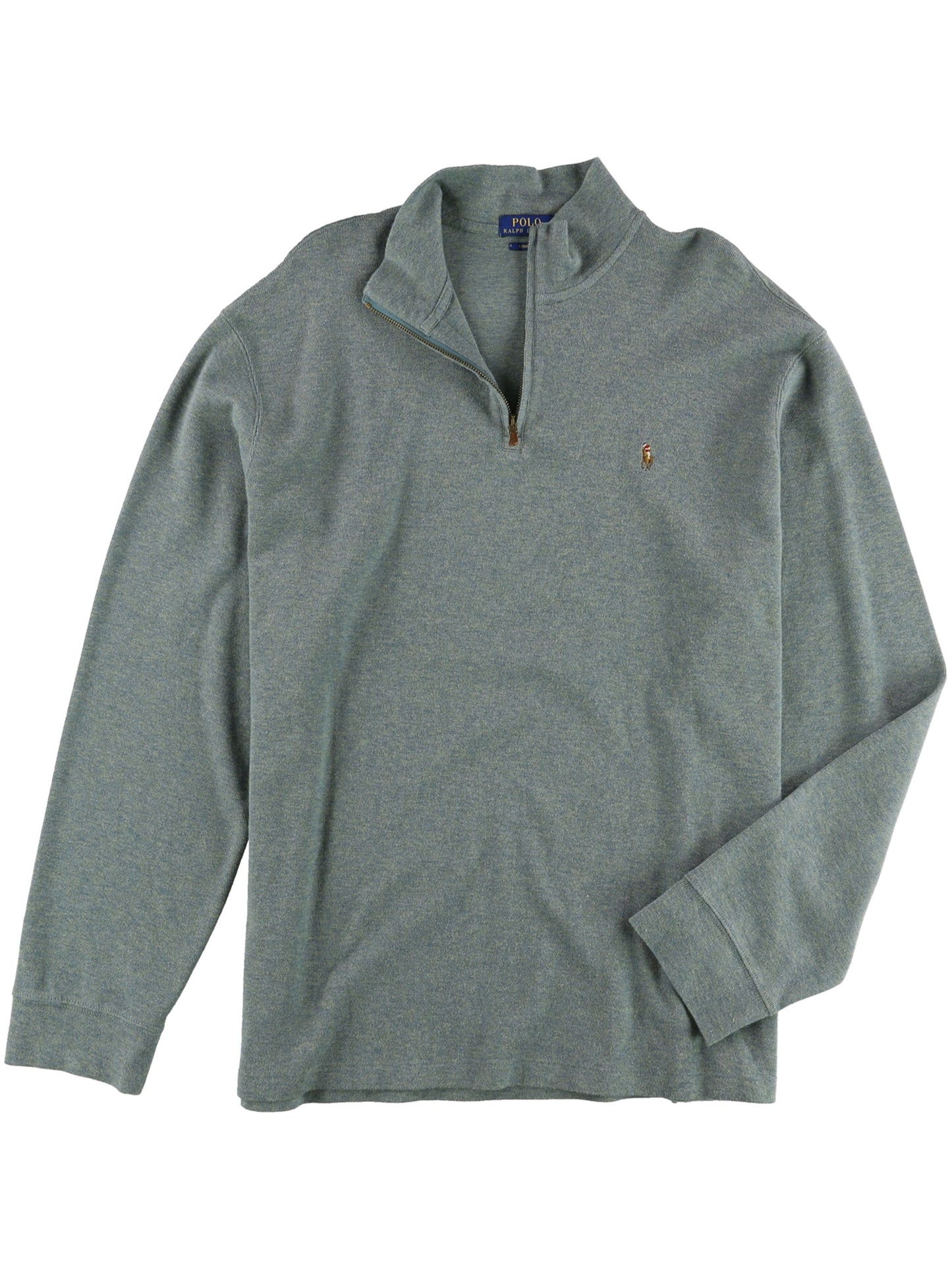 Ralph Lauren Men's Estate Rib Pullover Sweater Blue Size XL