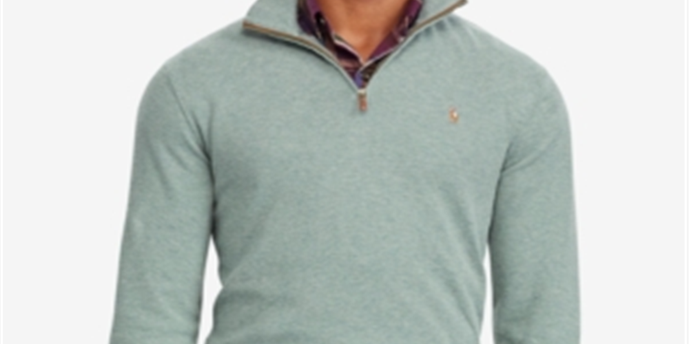 Ralph Lauren Men's Estate Rib Pullover Sweater Blue Size XL