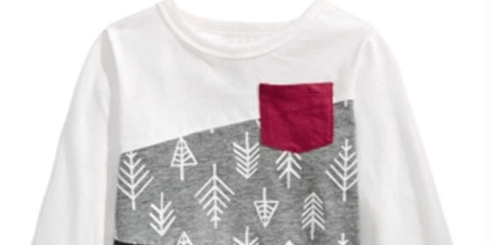 First Impressions Toddler Boy's Colorblocked T-Shirt White Size 2T