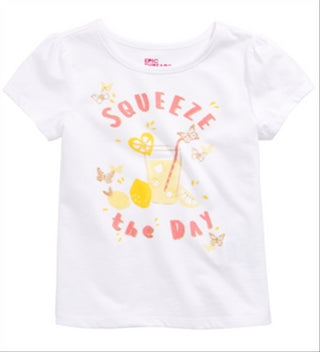 Epic Threads Little Girl's Squeeze the Day T-Shirt  White Size 5