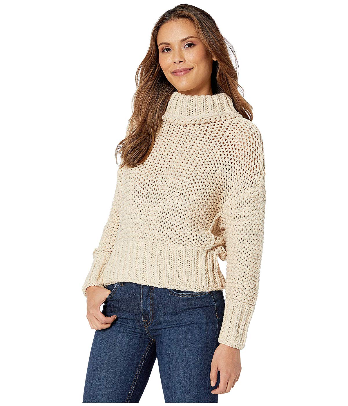 Free People Women's My Only Sunshine Sweater Brown Size Large