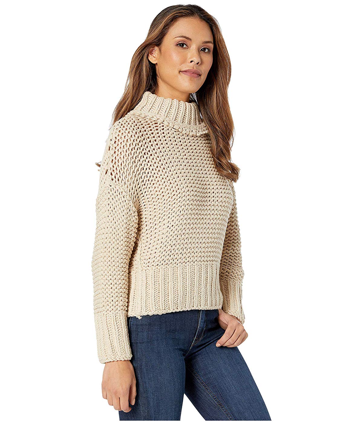 Free People Women's My Only Sunshine Sweater Brown Size Large