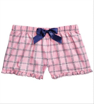 Max & Olivia Little & Big Girl's Plaid Pajama Shorts Pink Size -M 7/8
