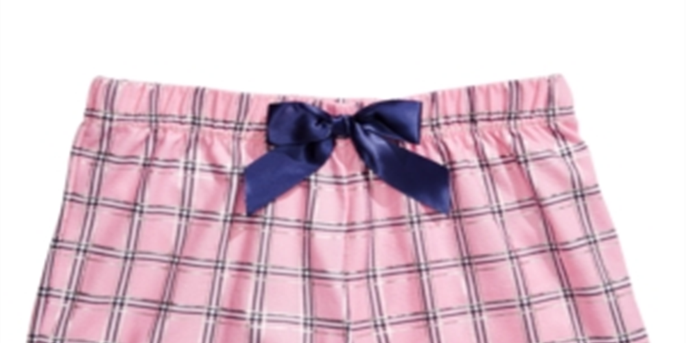 Max & Olivia Little & Big Girl's Plaid Pajama Shorts Pink Size -M 7/8