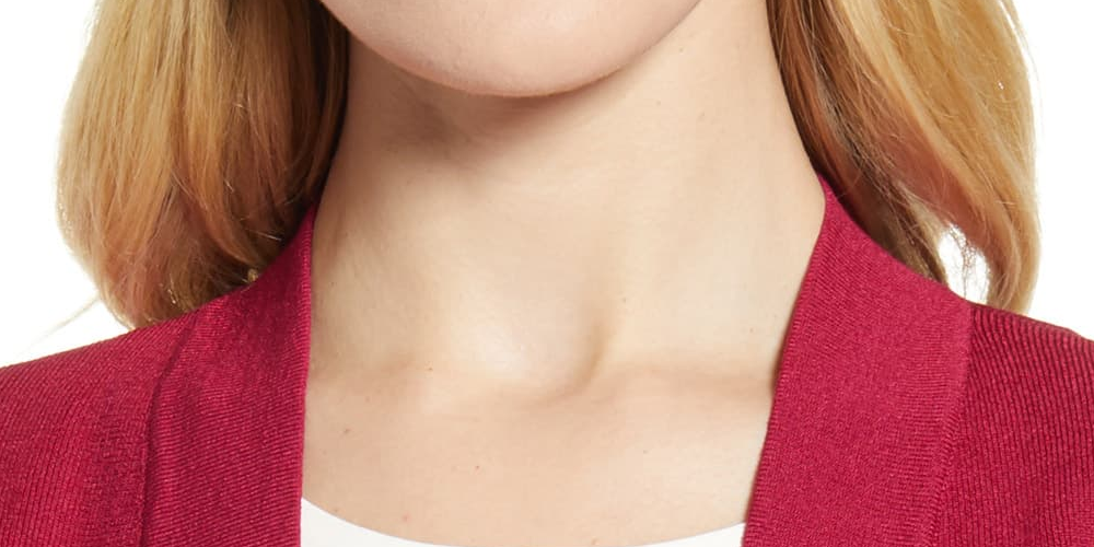 Anne Klein Women's Malibu Open Front Cardigan Pink Size Small