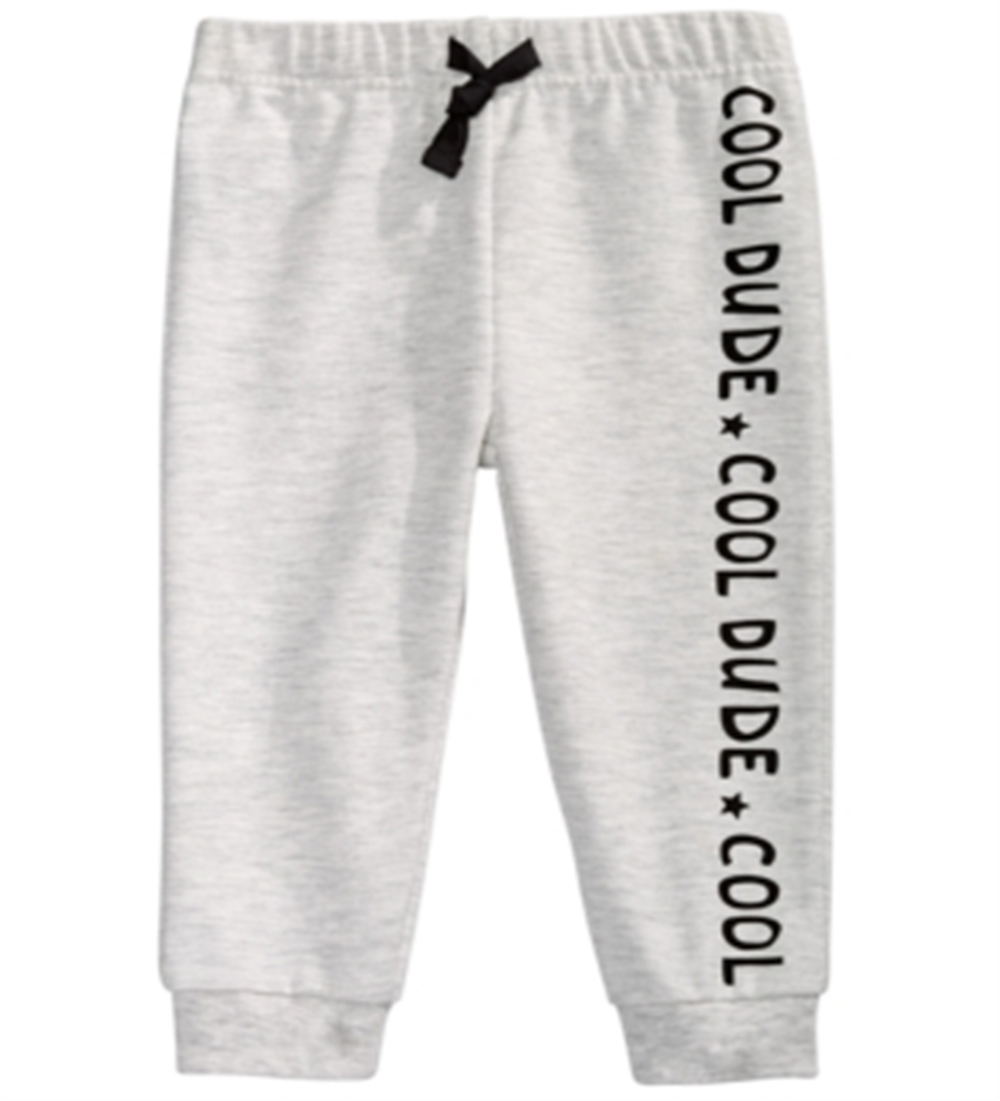First Impressions Toddler Boy's Cool Dude Jogger Pants Gray Size 3T