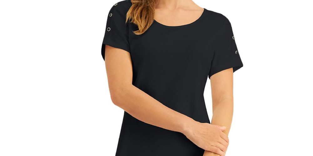 Karen Scott Women's Fitness Workout Black dress Size XL