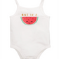First Impression's Baby Girl's Watermelon Body Suit  White Size 6-9M