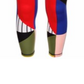 Ideology Big Girl's Colorblocked High Rise Ankle Leggings Black Size XL/16