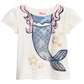 Epic Threads Toddler Girl's Mermaid Graphic T-Shirt White Size 3T