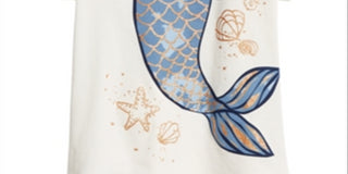 Epic Threads Toddler Girl's Mermaid Graphic T-Shirt White Size 3T