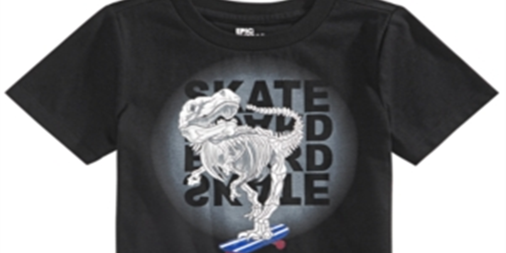 Epic Threads Little Boy's Skeleton Skate T-Shirt Black  Size 6