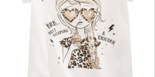 Epic Threads Toddler Girl's Becoming a Unicorn T-Shirt White Size3T