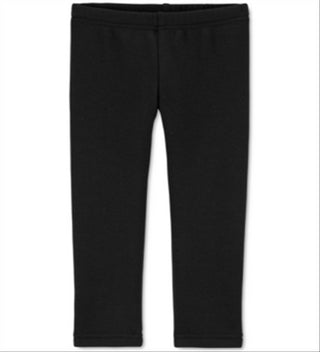 Carter's Baby Girl's Fleece Leggings Black Size 3M