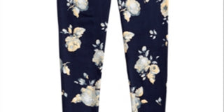Epic Threads Big Girl's All Over Floral Print Legging -Blue Size M