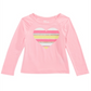 Epic Threads Toddler Girl's Striped Heart T-Shirt Pink Size -3T/3