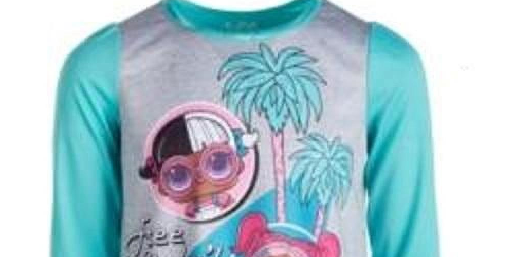 Ame Little & Big Girl's 2 Pc Lol Surprise Nightgown & Sleep Mask Set Blue Size 10