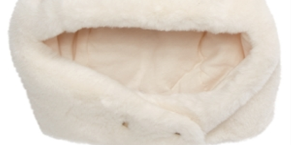 First Impressions Baby Girl's & Boys Faux Fur Pom Pom Hat White Size 6-12