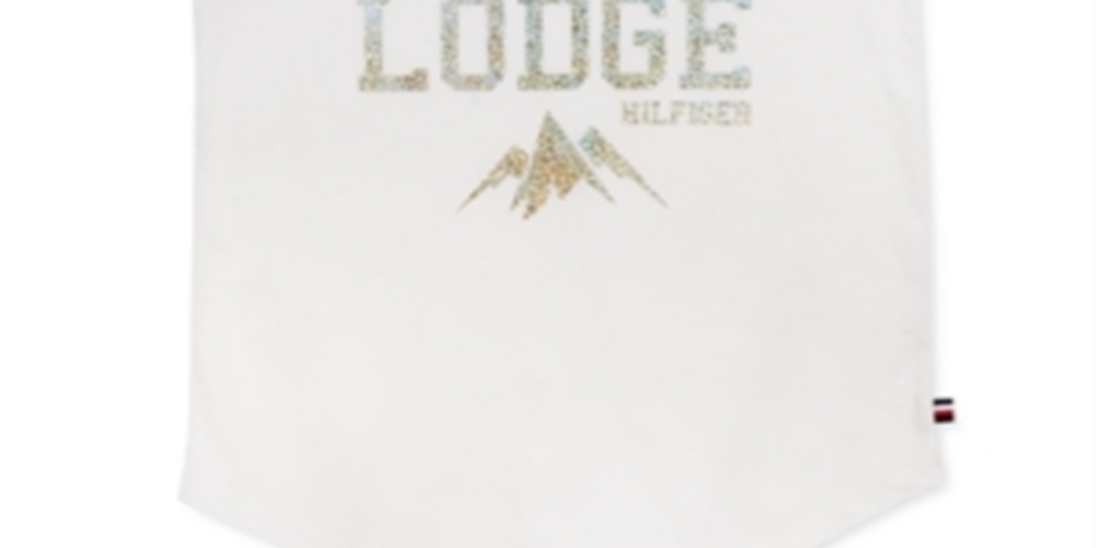 Tommy Hilfiger Big Girl's Cotton T-Shirt White Size M