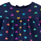 Carter's Toddler Girl's Cotton Bell Sleeve Heart Print Top Navy Size 4T