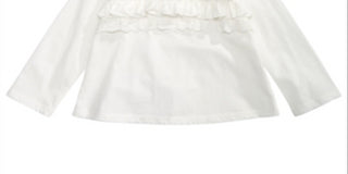 First Impressions Baby Girl's Cotton Ruffled T-Shirt  White Size 3-6M