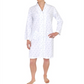 Miss Elaine Women's Floral Print Short Snap Robe White Size Medium