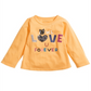 First Impressions Baby Girl's Owl Love U T-Shirt- Yellow  Size -24M