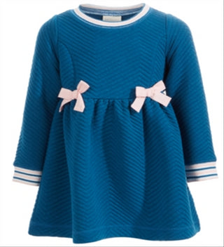First Impressions Baby Girl's Quilted Dress Blue Size 3-6M