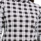 Karen Scott Women's Plaid Turtleneck Top Black-White Size -XL