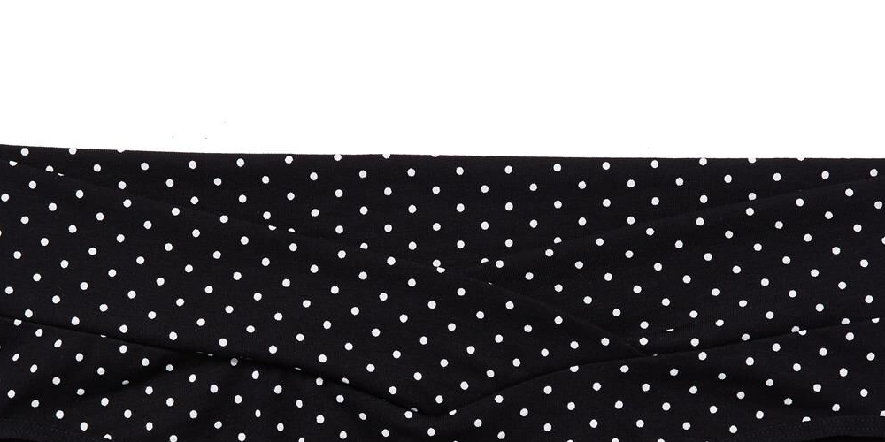 Motherhood Maternity Women's Printed Maternity Bikini Panties Black Size XL