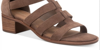 American Rag Sonia Gladiator Leather Sandals  - Taupe Suede Gray Size 6.5