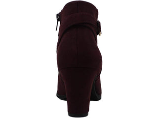 Charter Club Women's Pixxy Faux Suede Booties Dress Boots Wine Size 6M