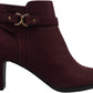Charter Club Women's Pixxy Faux Suede Booties Dress Boots Wine Size 6M