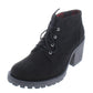American Rag Womens Black 0.5 Platform Reaghan Round Toe Block Heel Lace-up Hiking Boots 6.5 M