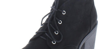 American Rag Womens Black 0.5 Platform Reaghan Round Toe Block Heel Lace-up Hiking Boots 6.5 M