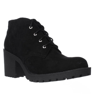 American Rag Womens Black 0.5 Platform Reaghan Round Toe Block Heel Lace-up Hiking Boots 6.5 M