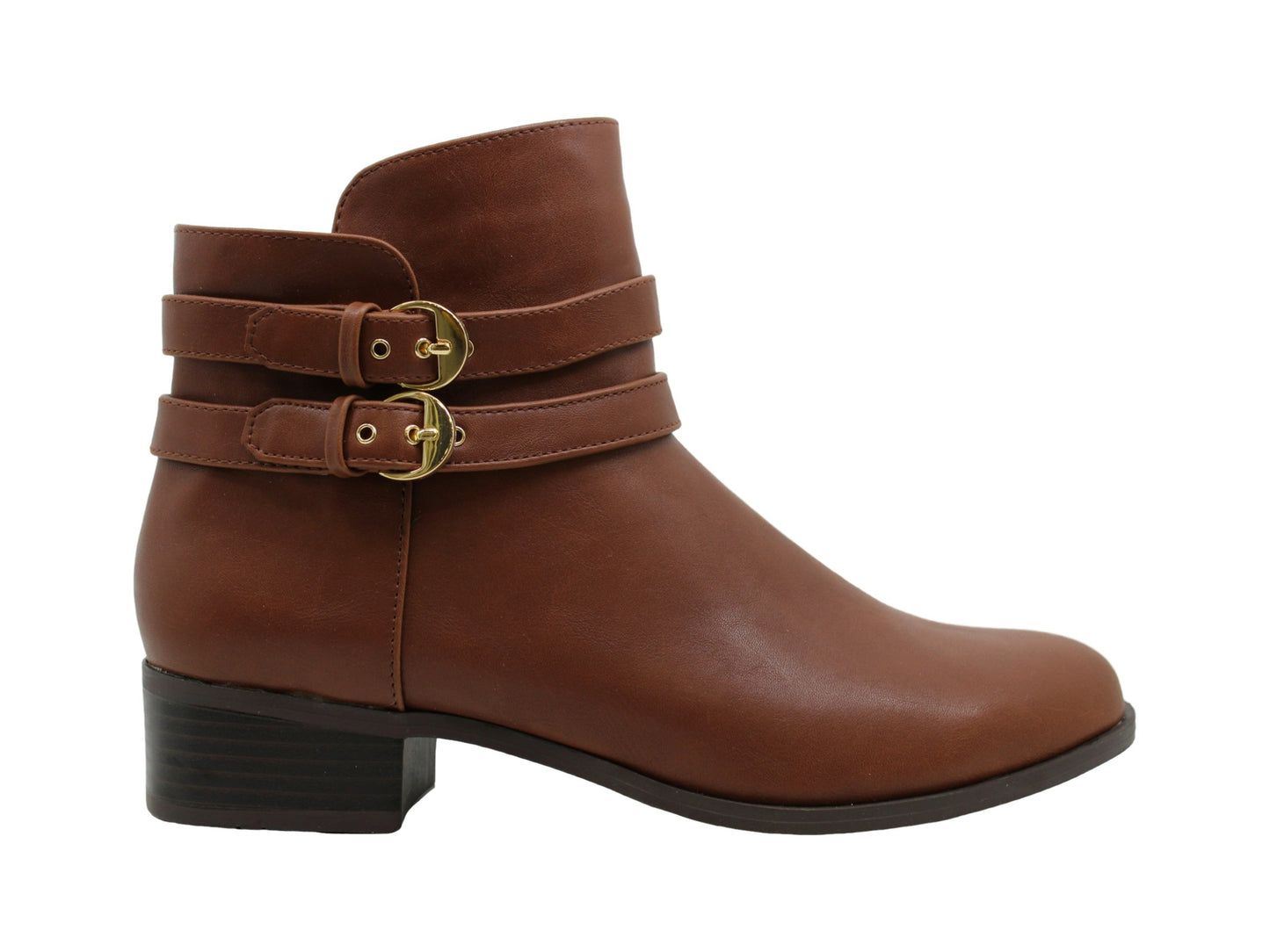 Charter Club Womens Jaimee Closed Toe Ankle Fashion Boots, Cognac, Size 6
